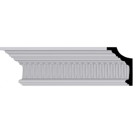 Ekena Millwork 4 1/2"H x 3"P x 5 3/8"F x 94 1/2"L, (3/4" Repeat), Viceroy Crown Moulding MLD04X03X05VI